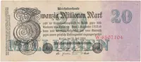 Německo, 20 Millionen Mark 1923, Ro.96a