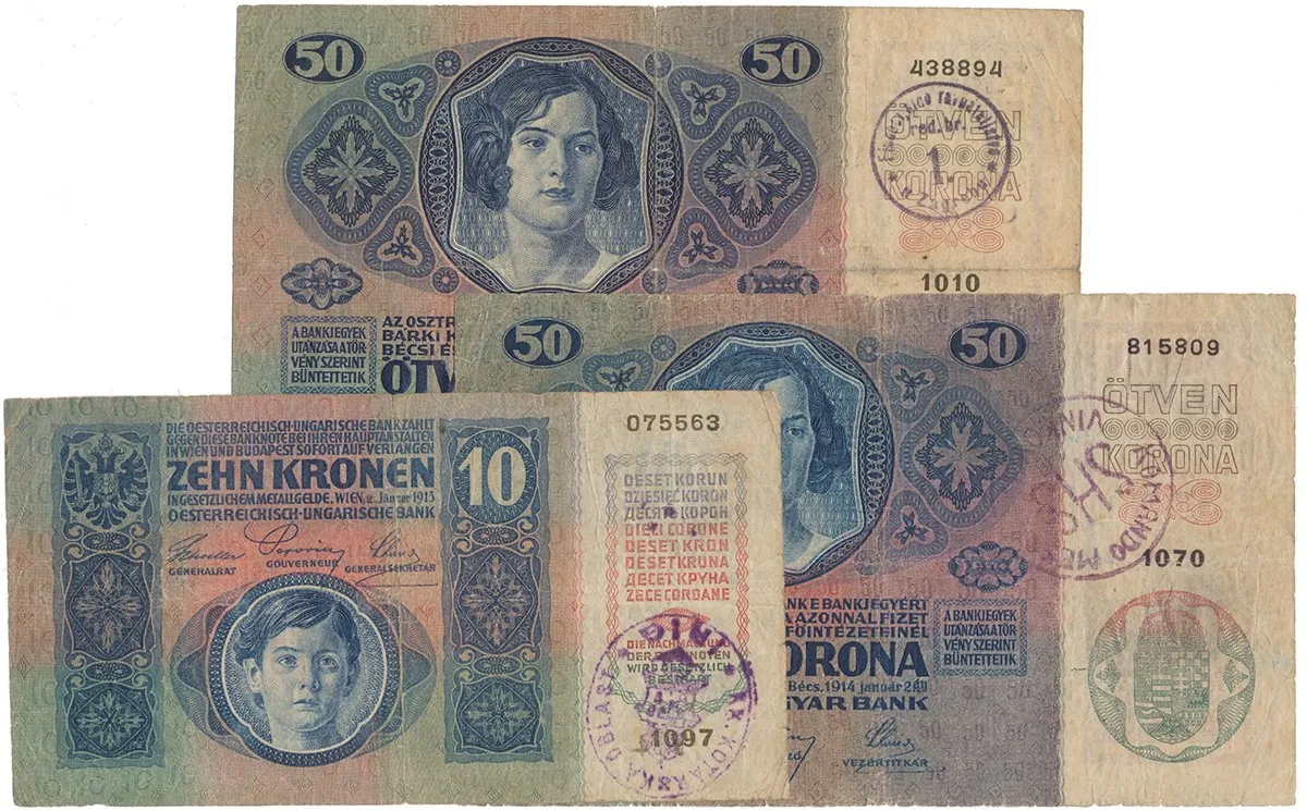 Razítkované R-U bankovky na Balkáně 1919-1921 — 1