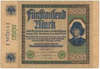 Německo, 5000 Mark 1922, Ro.76