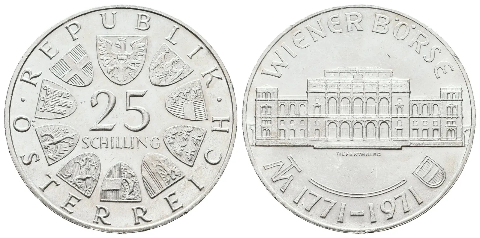 Rakousko, 25 Schilling 1971 - Burza