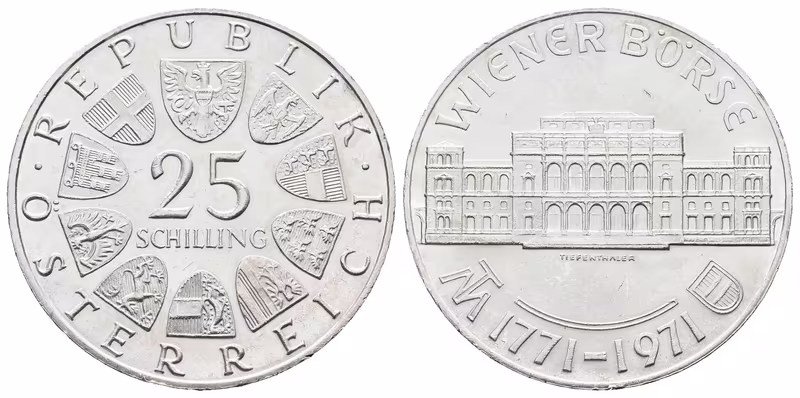 Rakousko, 25 Schilling 1971 - Burza