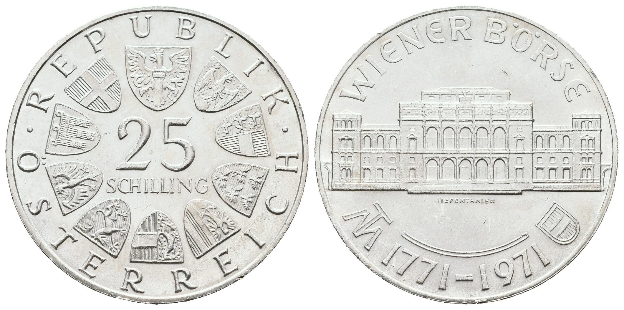 Rakousko, 25 Schilling 1971 - Burza