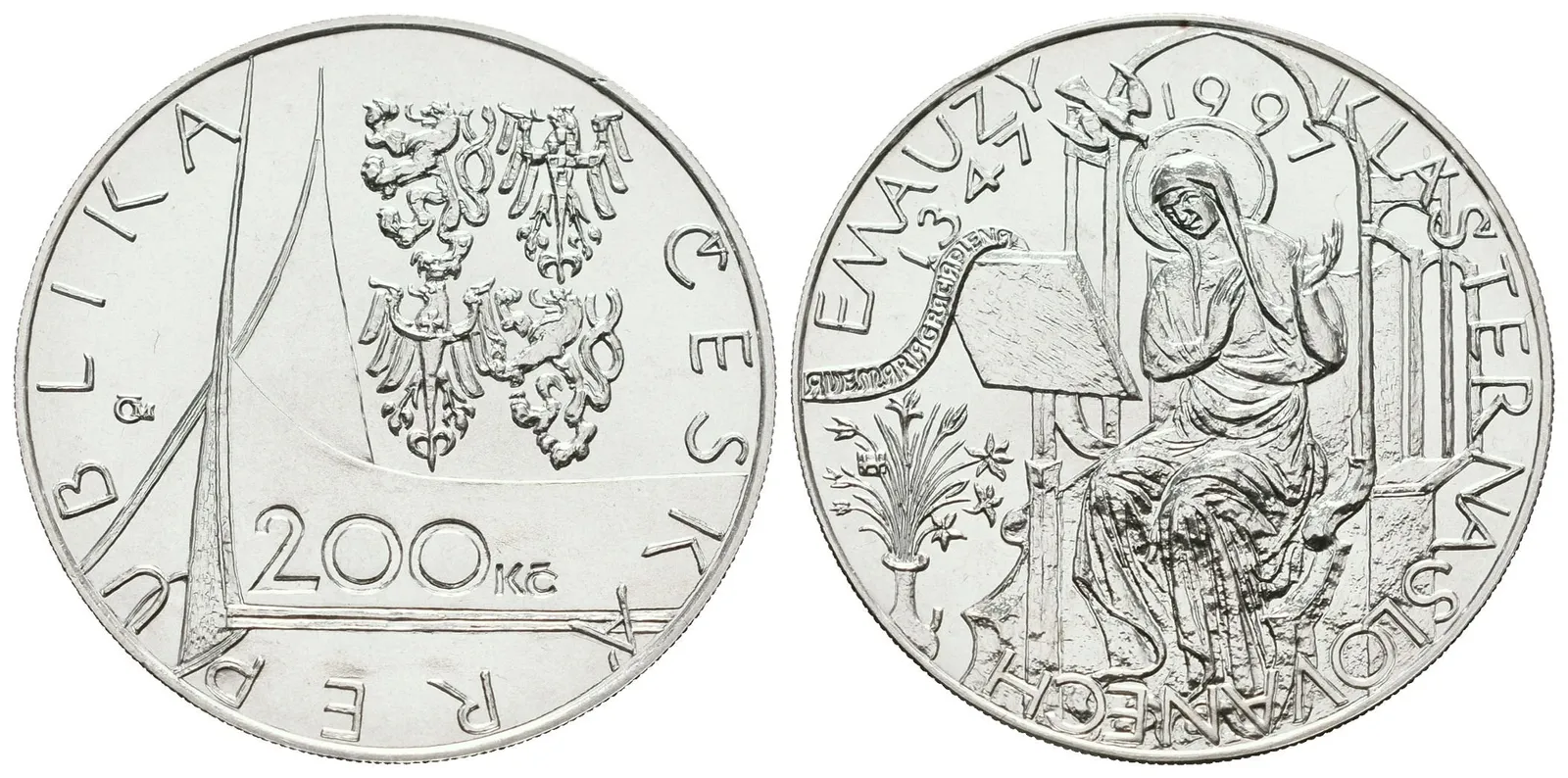 200 Kč 1997 - Klášter Emauzy