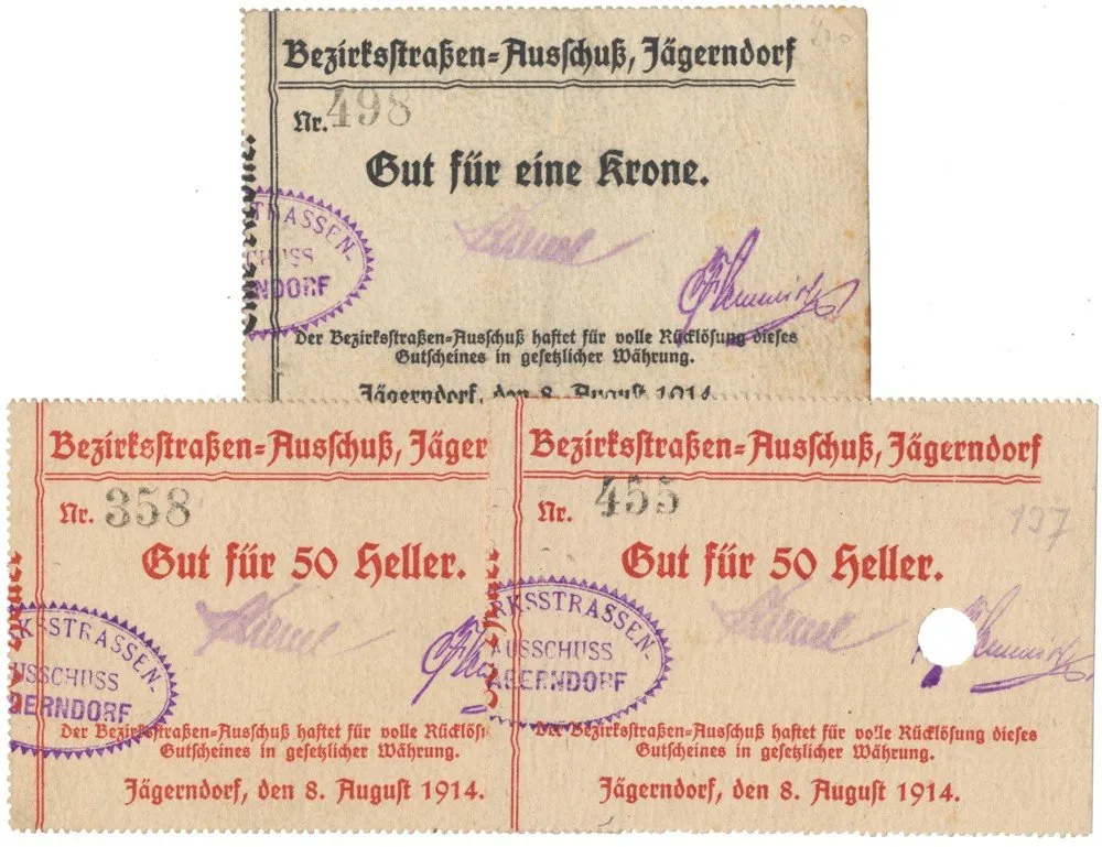 Nouzovky české od roku 1914 — 1