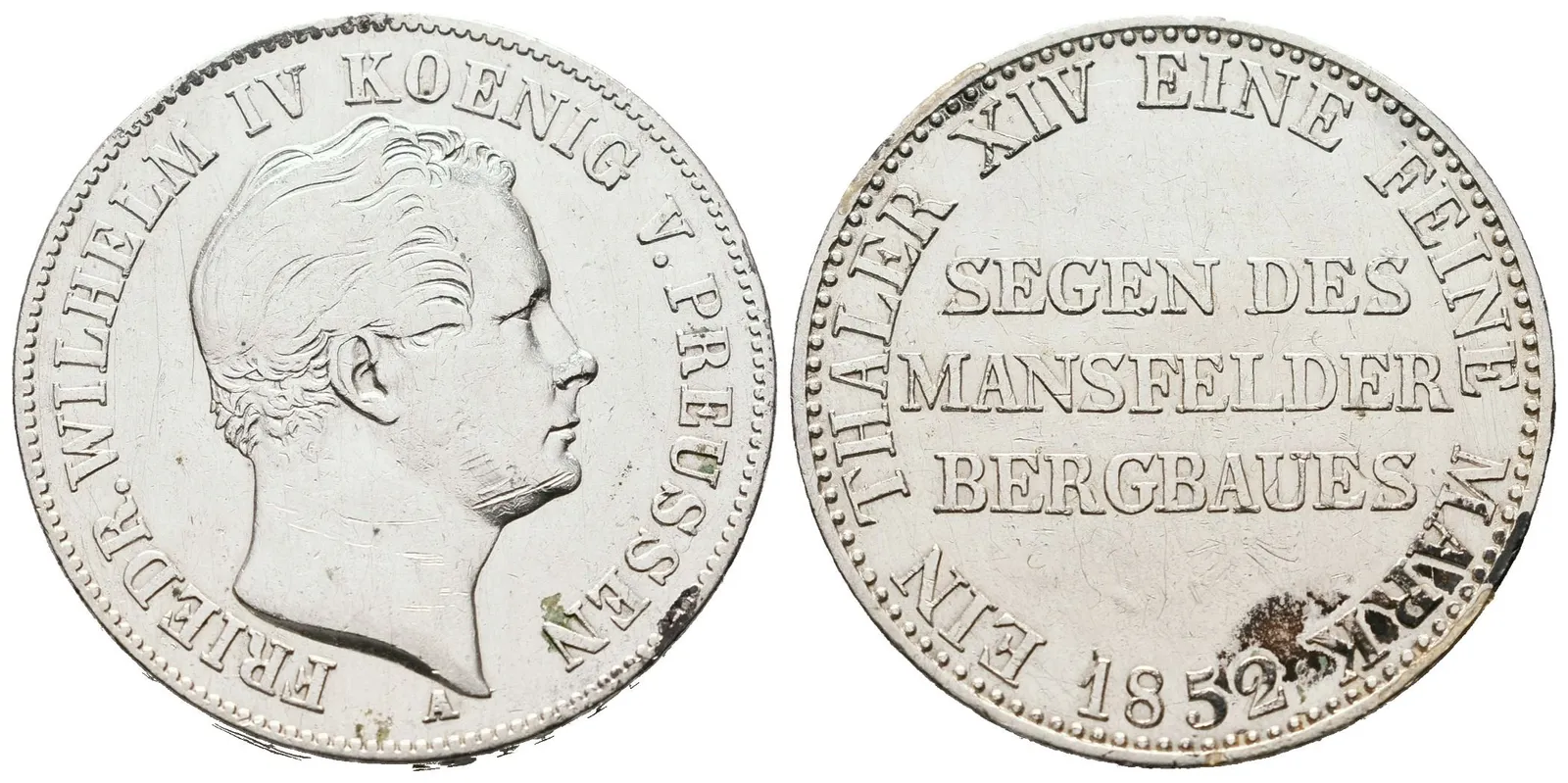 Prusko, Tolar 1852 A - Výtěžkový