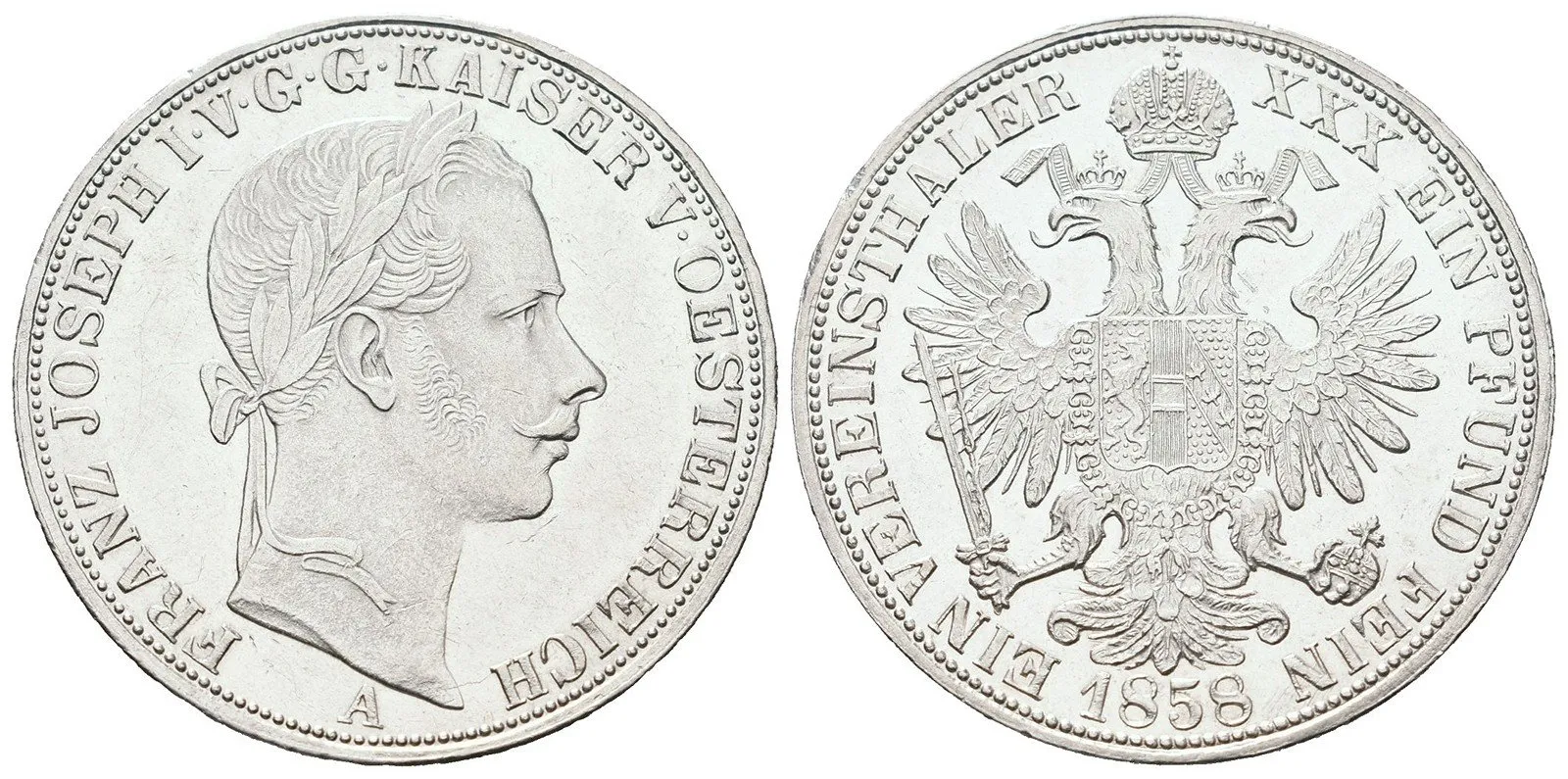 Rakouská a spolková měna, 1857 - 1892 — 1