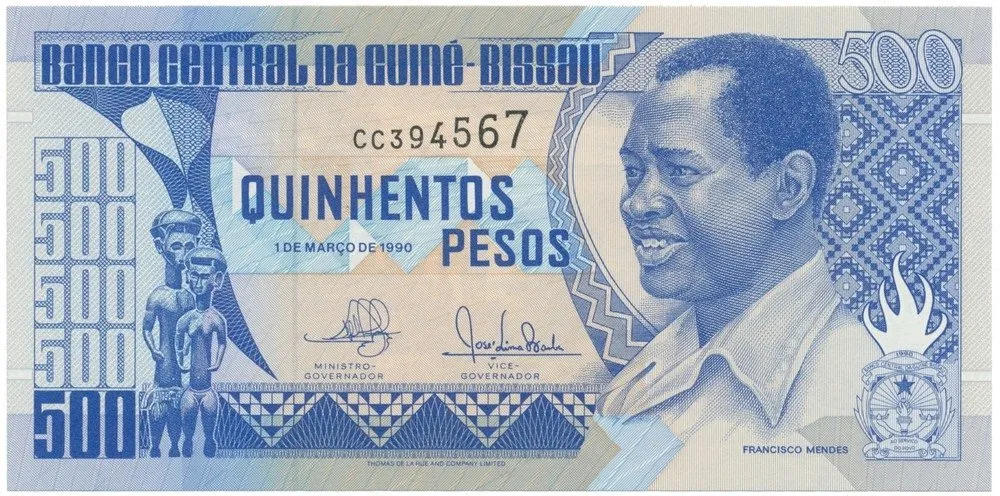 Guinea - Bissau, 500 Pesos 1990, P.12