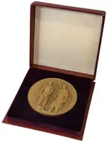 AE Medaile 1957 - K 250. Výročí založení ČVUT. Pat. bronz 80 mm, — 2