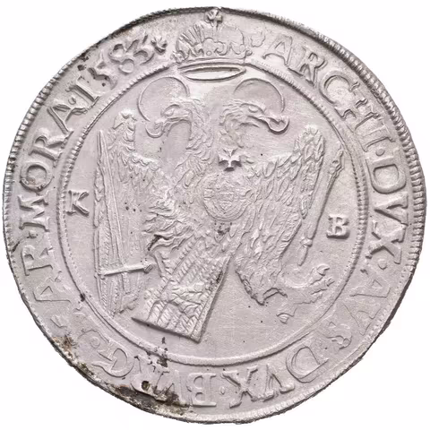 Tolar 1583 KB, Kremnica, Husz.1030, pěkná zachovalost, pěkně vyražený, patina a rysky