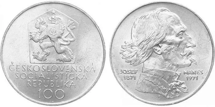 100 Kčs 1971 - Josef Mánes