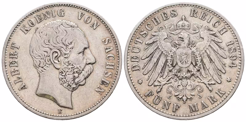 Sasko, 5 Marka 1894