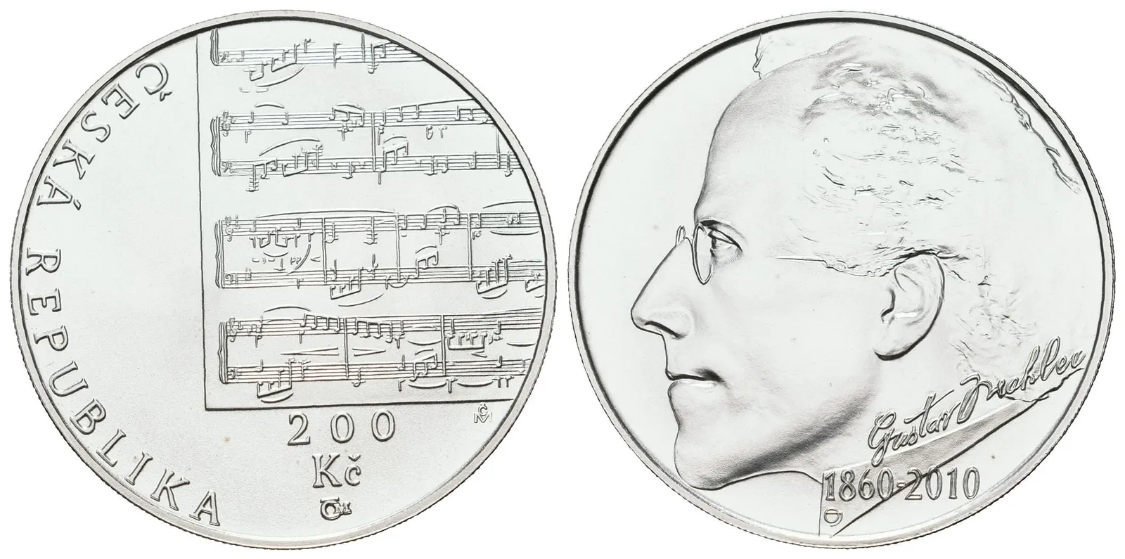 200 Kč 2010 - Gustav Mahler