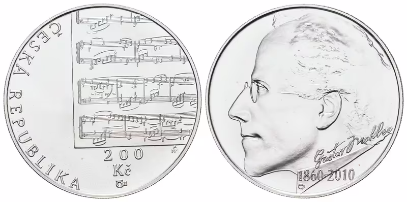 200 Kč 2010 - Gustav Mahler