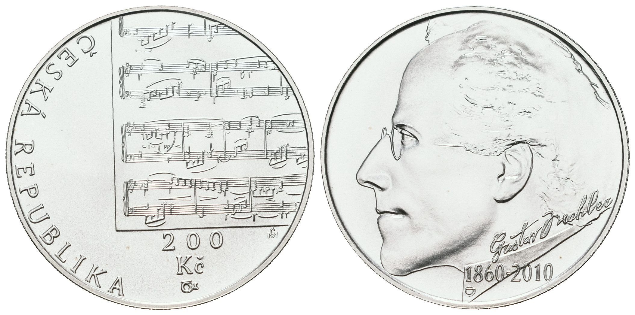 200 Kč 2010 - Gustav Mahler