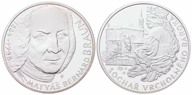 AR Medaile b.l. (2013) - Matyáš Bernard Braun - 275. výročí úmrtí