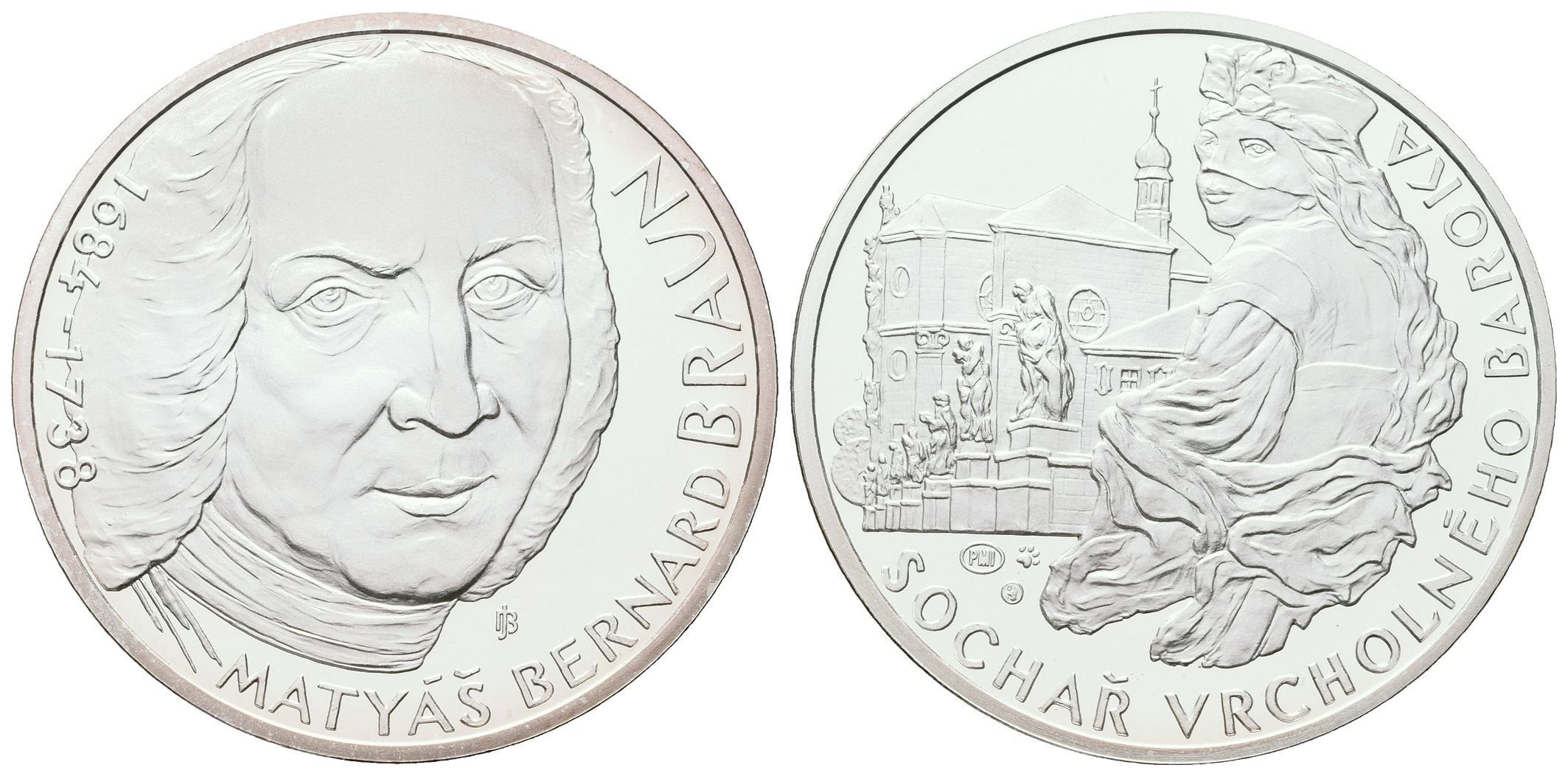 AR Medaile b.l. (2013) - Matyáš Bernard Braun - 275. výročí úmrtí