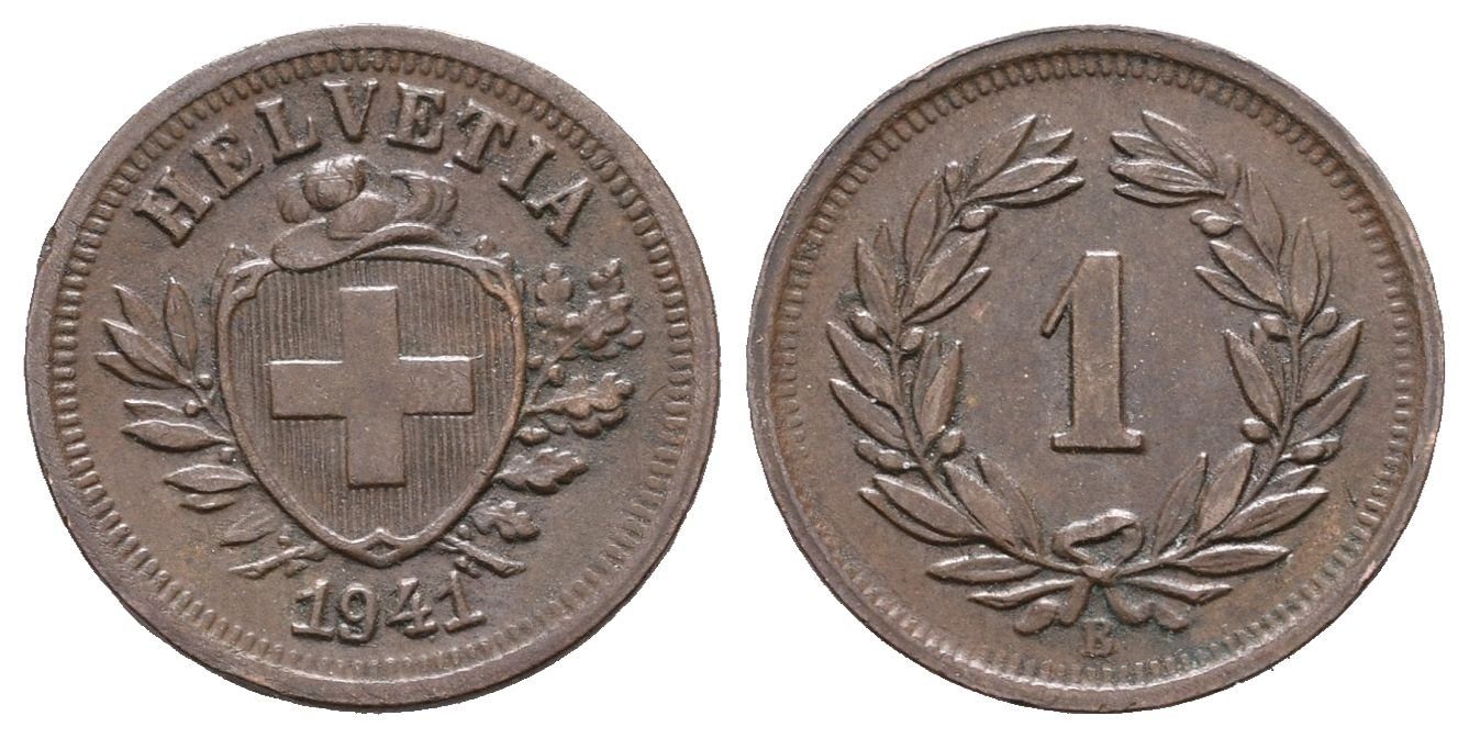 Švýcarsko, Rappen 1941 B