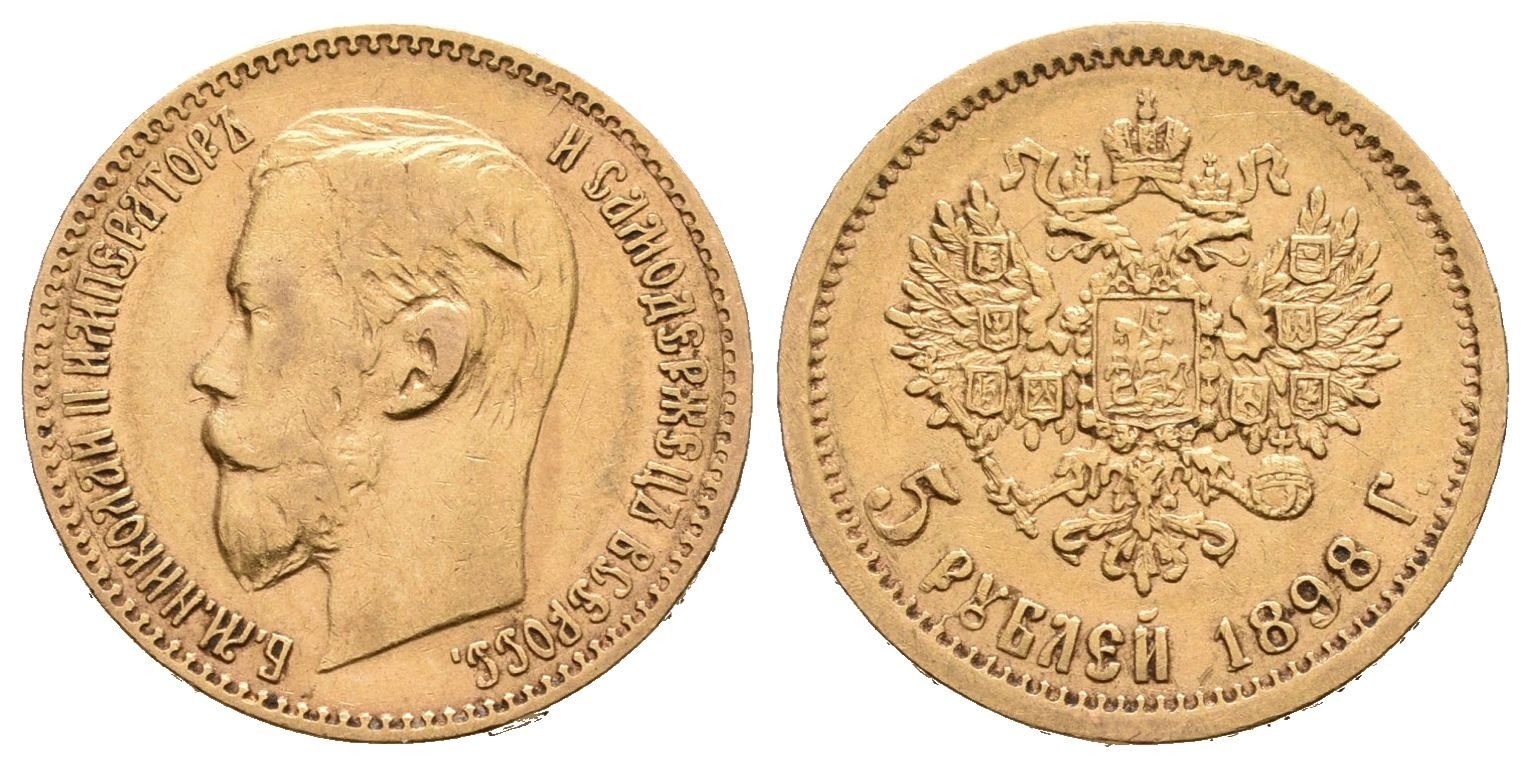 Rusko, 5 Rubl 1898 AG