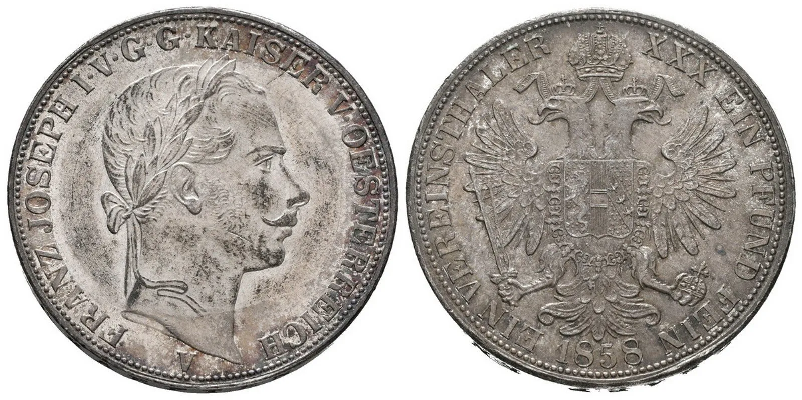 Rakouská a spolková měna, 1857 - 1892 — 1