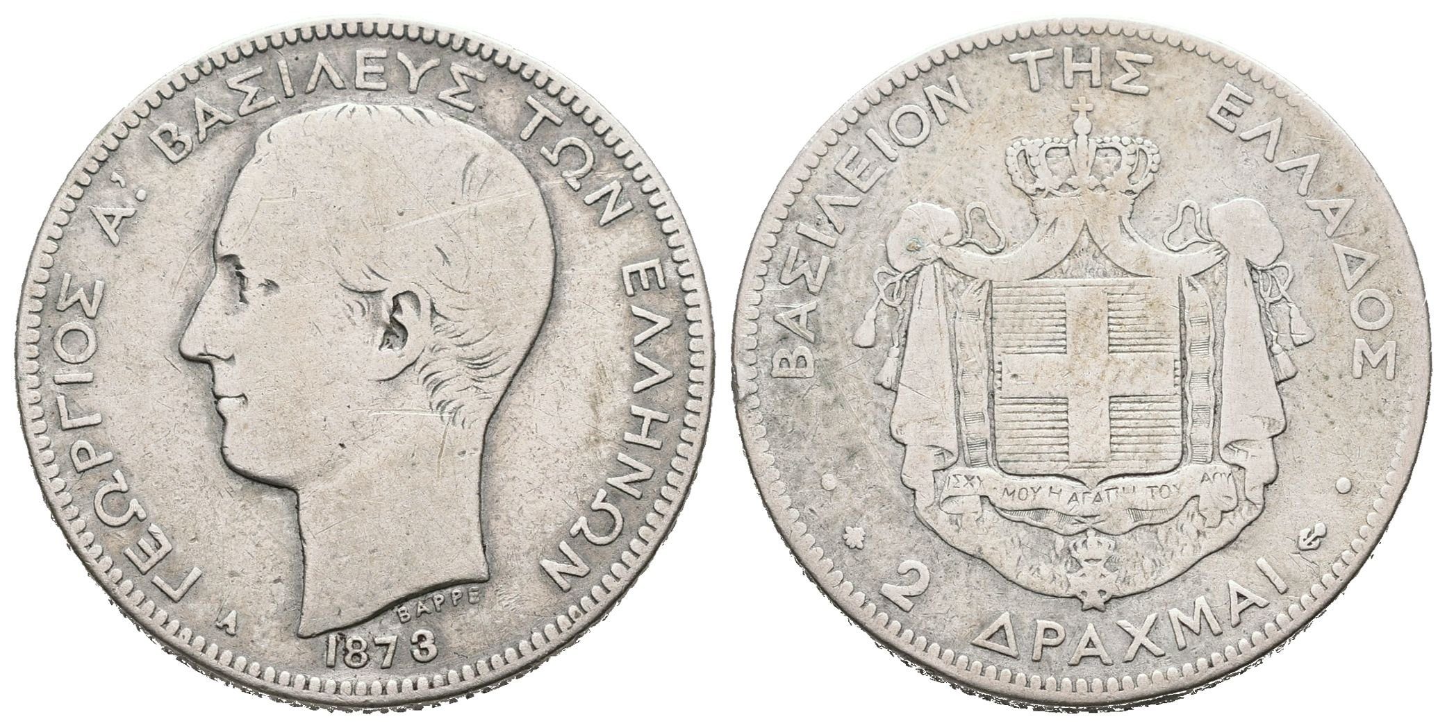 Řecko, 2 Drachma 1873 A