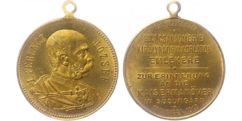 František Josef I., medaile vojenských manévrů — 1