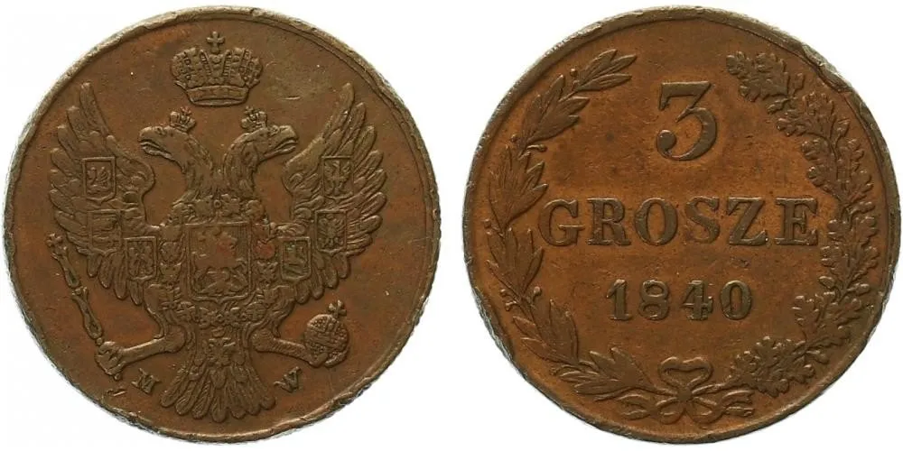 Ražby pro Polsko, Mikuláš I., 1825 - 1855 — 1