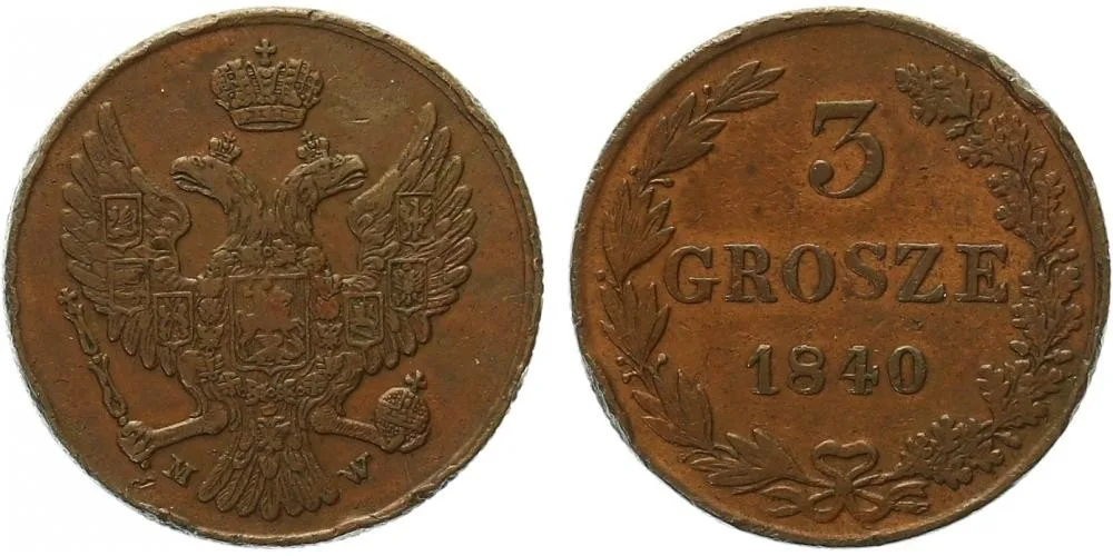 Ražby pro Polsko, Mikuláš I., 1825 - 1855 — 1
