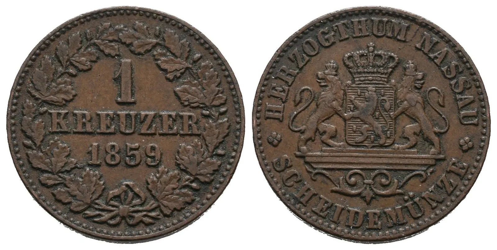 Nassau, 1 Krejcar 1859