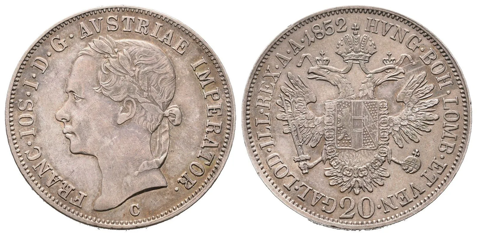 Konvenční měna, 1848 - 1857 — 1