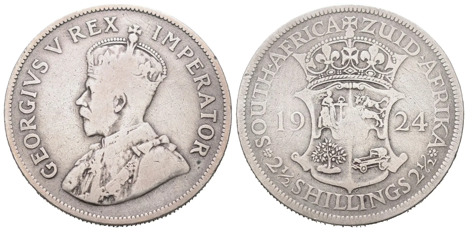 Britská jižní Afrika, 2 1/2 Shilling 1924