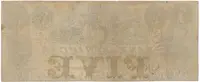 USA - NY, 5 Dollar 1862 - fotografie 2