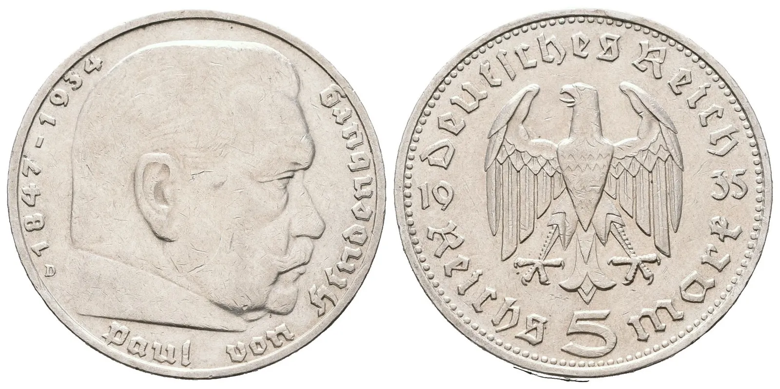 III. říše, 5 Marka 1935 D