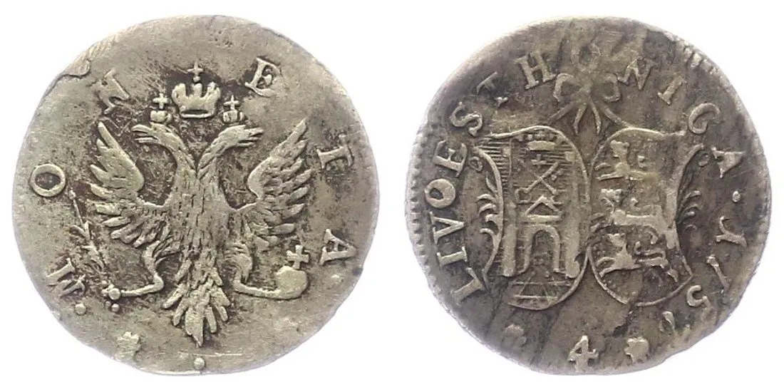 Ražby pro Livonsko - Estonsko, Alžběta, 1741 - 1762 — 1