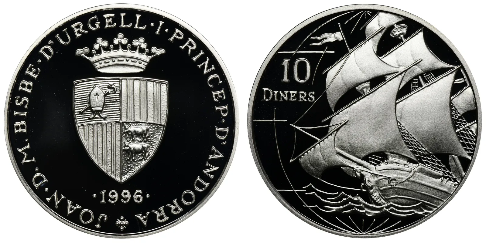 Andorra, 10 Diners 1996