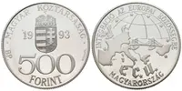 Maďarsko - 500 forintů 1993 - ECU