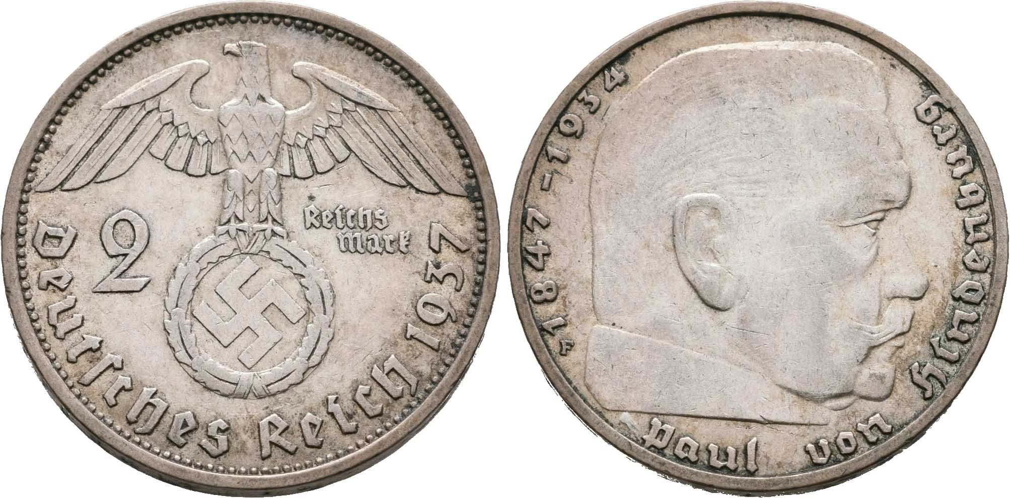 III. říše, 2 Marka 1937 F