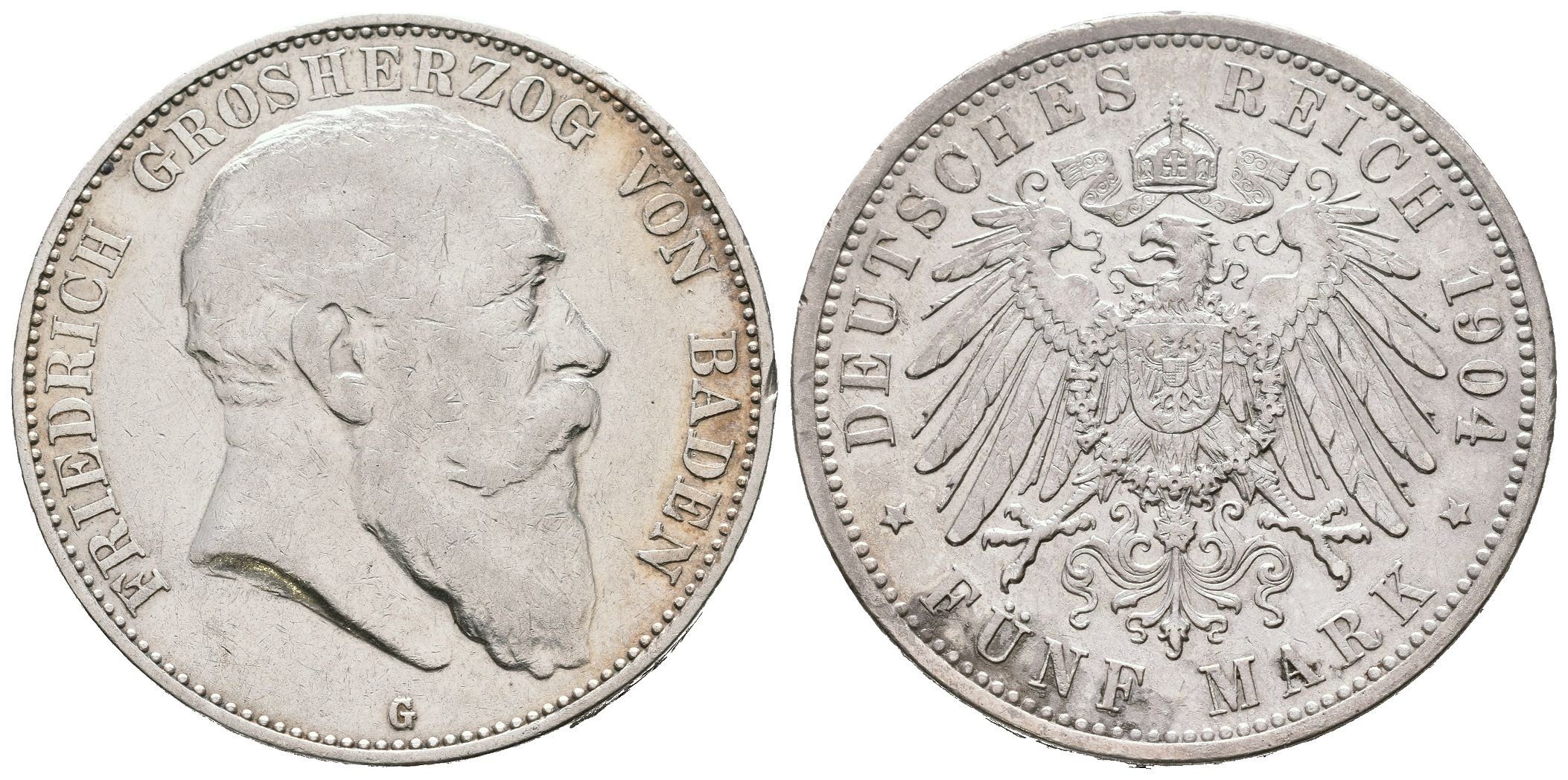 Baden, 5 Marka 1904 G