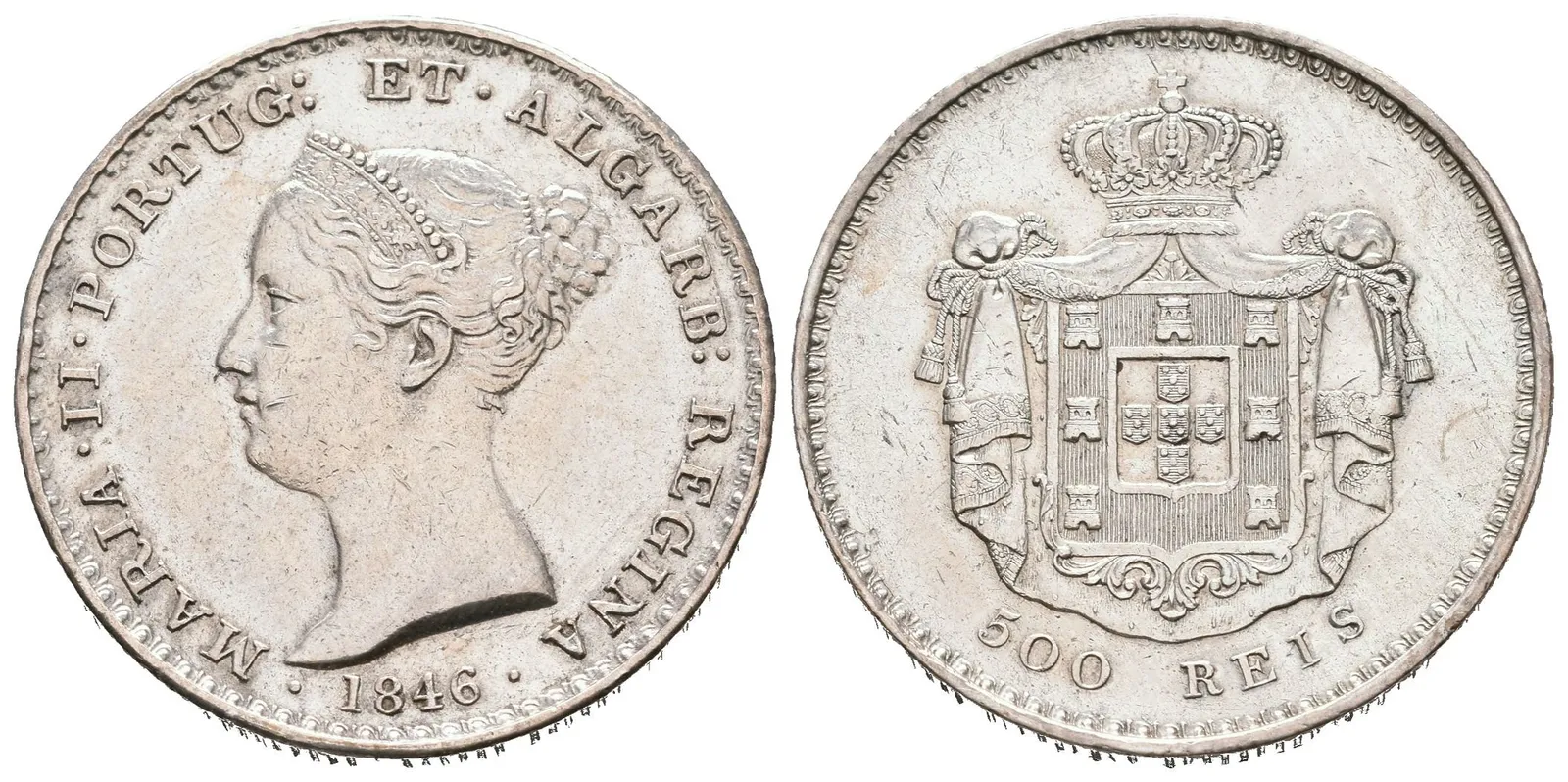 Portugalsko, 500 Reis 1846