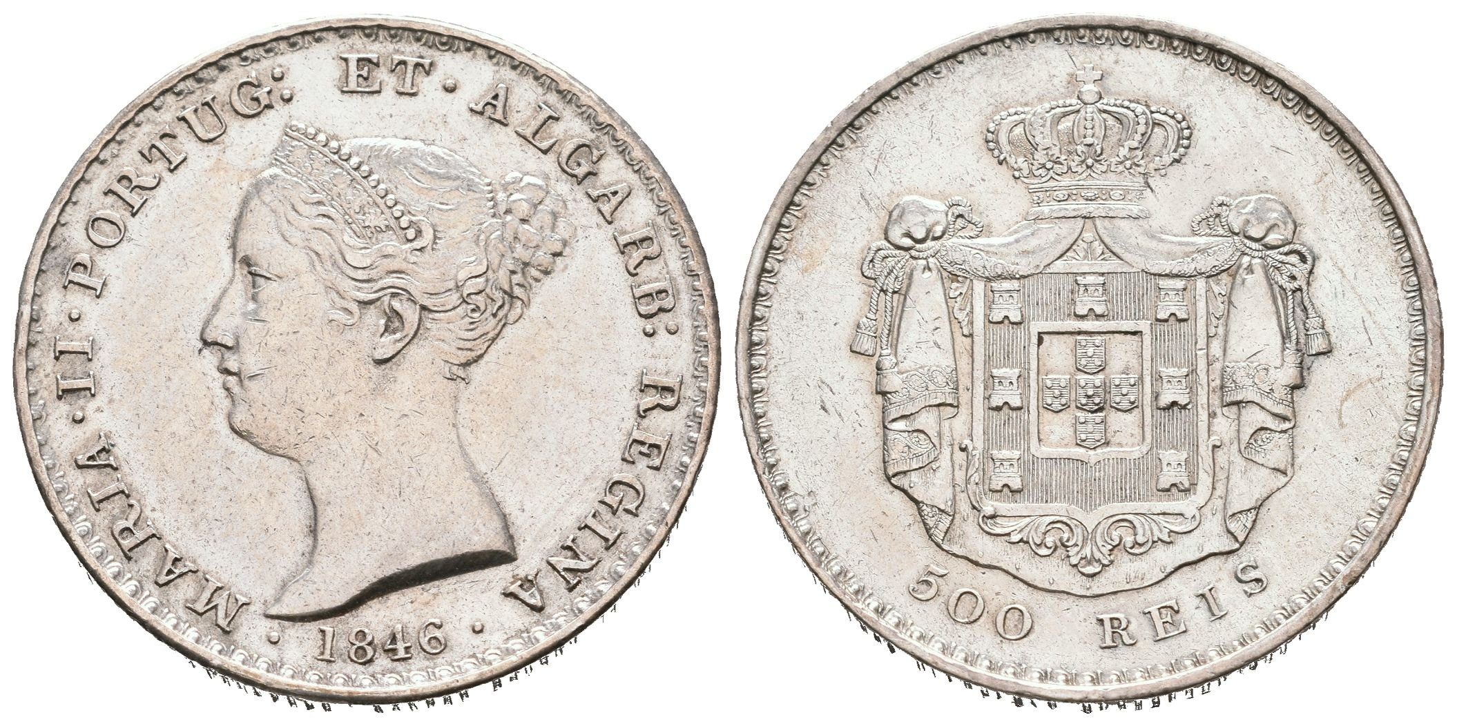 Portugalsko, 500 Reis 1846