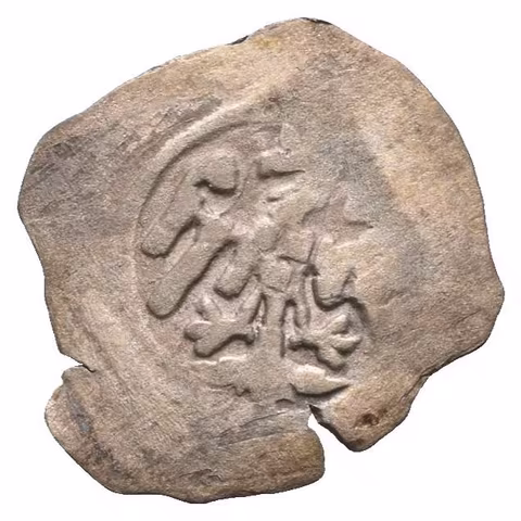 Peníz se čtyřrázem (1439 - 1452), blíže neurčeno (0,36 g), vada střížku