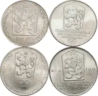 Soubor mincí - 100 Kčs 1983 - Národní divadlo, Karel Marx, Chalupka a Hašek, — 2
