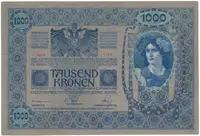 Rakousko - Uhersko, 1000 Koruna 1902, podtisk šedorůžový, bez přetisku, Hej.RU5b - fotografie 2