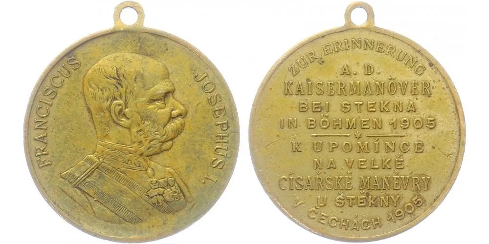 František Josef I., medaile vojenských manévrů — 1