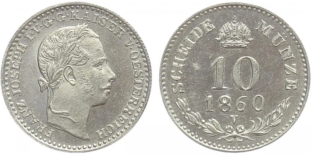 Rakouská a spolková měna, 1857 - 1892 — 1