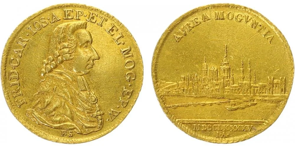 Mainz - arcibiskupství, Friedrich Karl Josef, 1774 - 1802 — 1