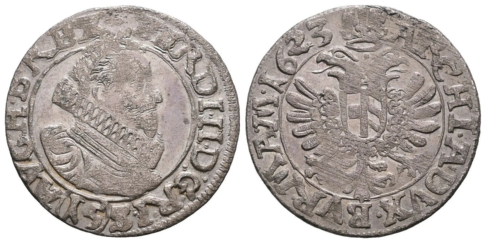 Ferdinand II., 1619 - 1637 (Mince kiprová) — 1