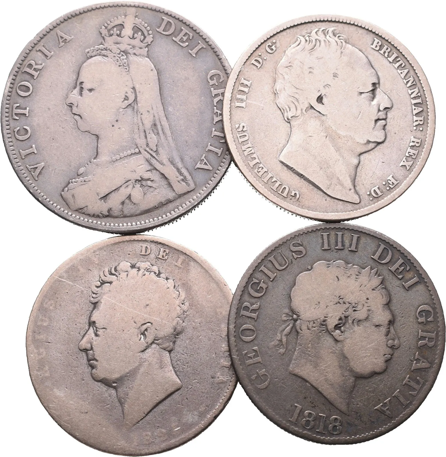 Velká Británie, Soubor mincí 1/2 Crown a 2 Florin