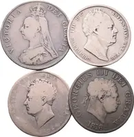 Velká Británie, Soubor mincí 1/2 Crown a 2 Florin