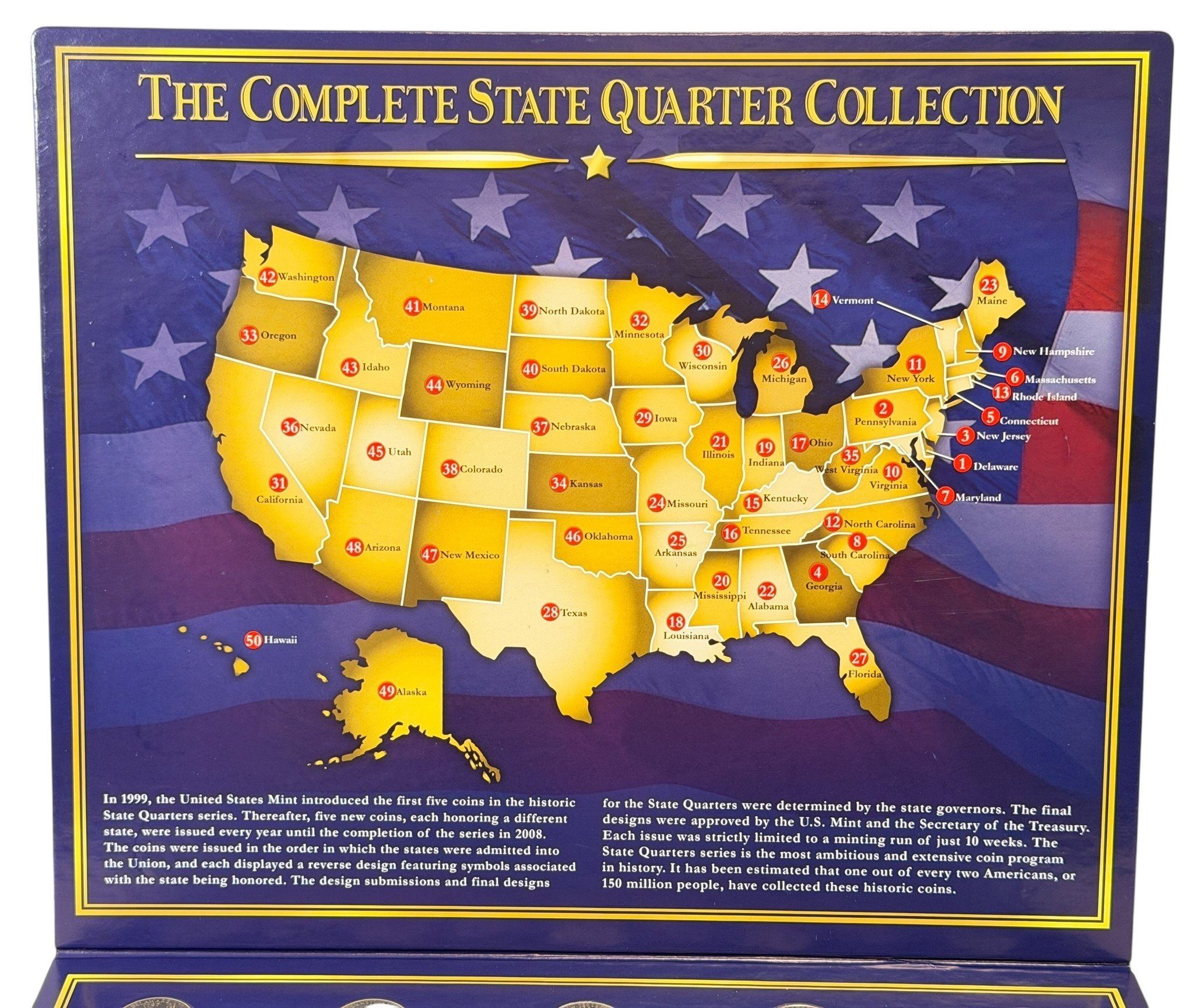 USA, Kompletní soubor pamětních 1/4 dollarů