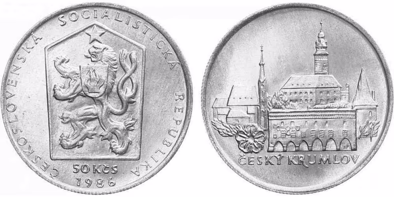 50 Kčs 1986 - Český Krumlov